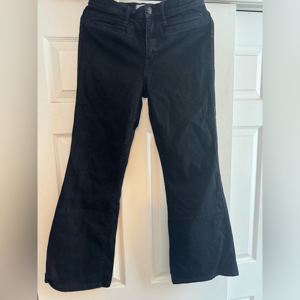 Madewell black flea market flare